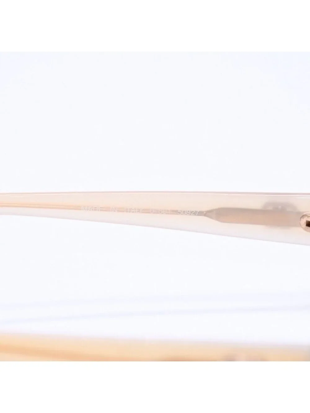 Chanel Sunglasses Eyewear CC Logo Beige Gold Acetate